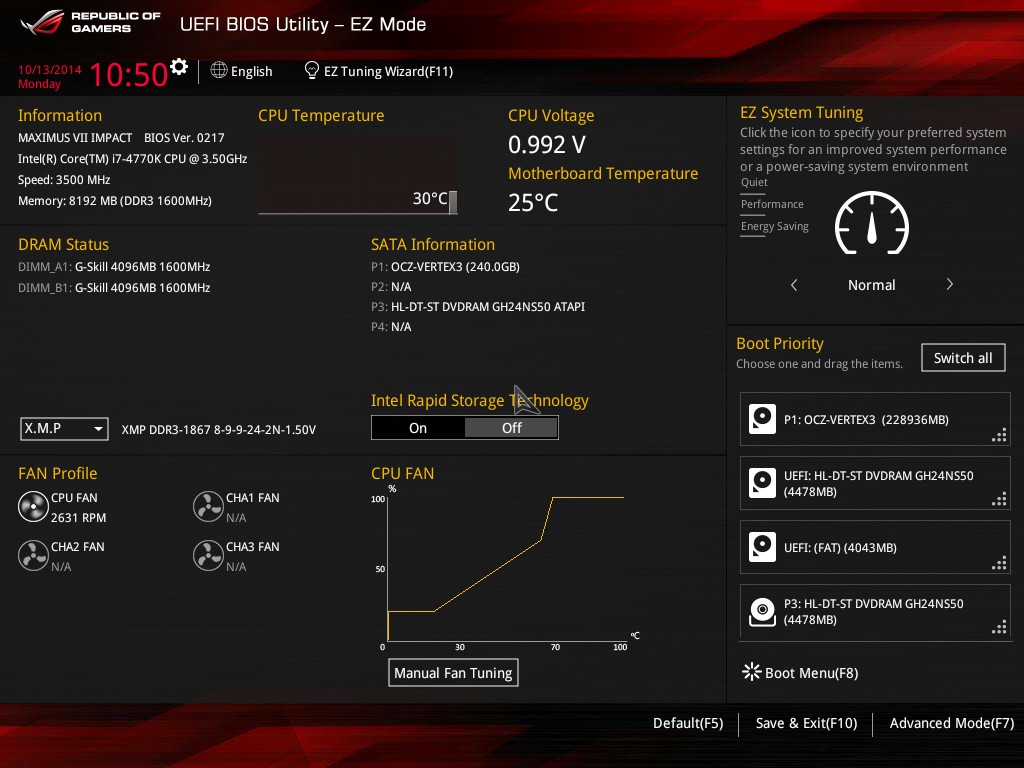 BIOS - ASUS Maximus VII Impact Review: Premium Gaming Z97 in mini-ITX